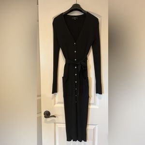 Jcrew black sweater dress size xs/s